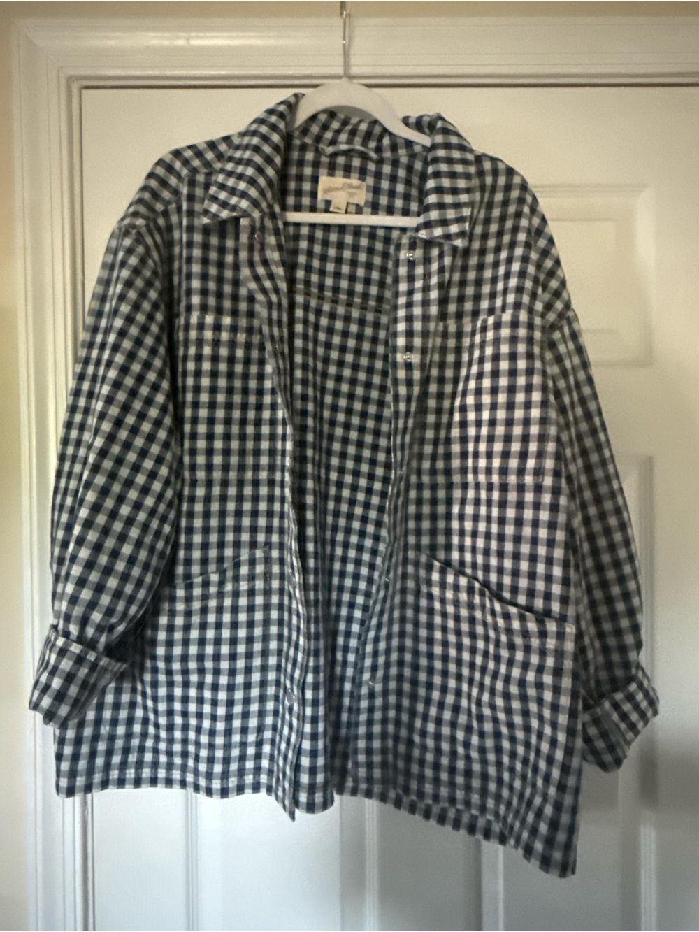 Universal Thread Navy and White Gingham Jacket